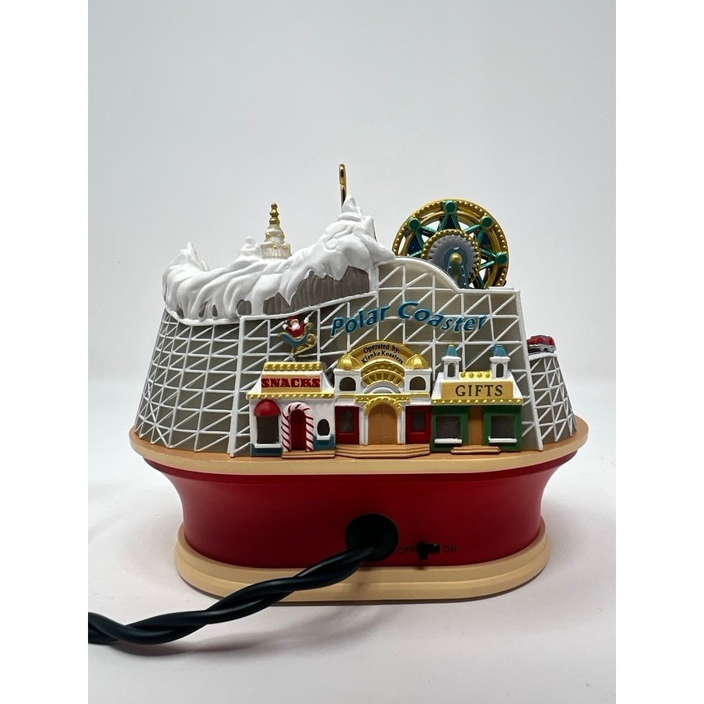 Hallmark Polar Coaster Ornament 2003 Red Magic Light Motion Sound QLX7459 - Picture 7 of 11